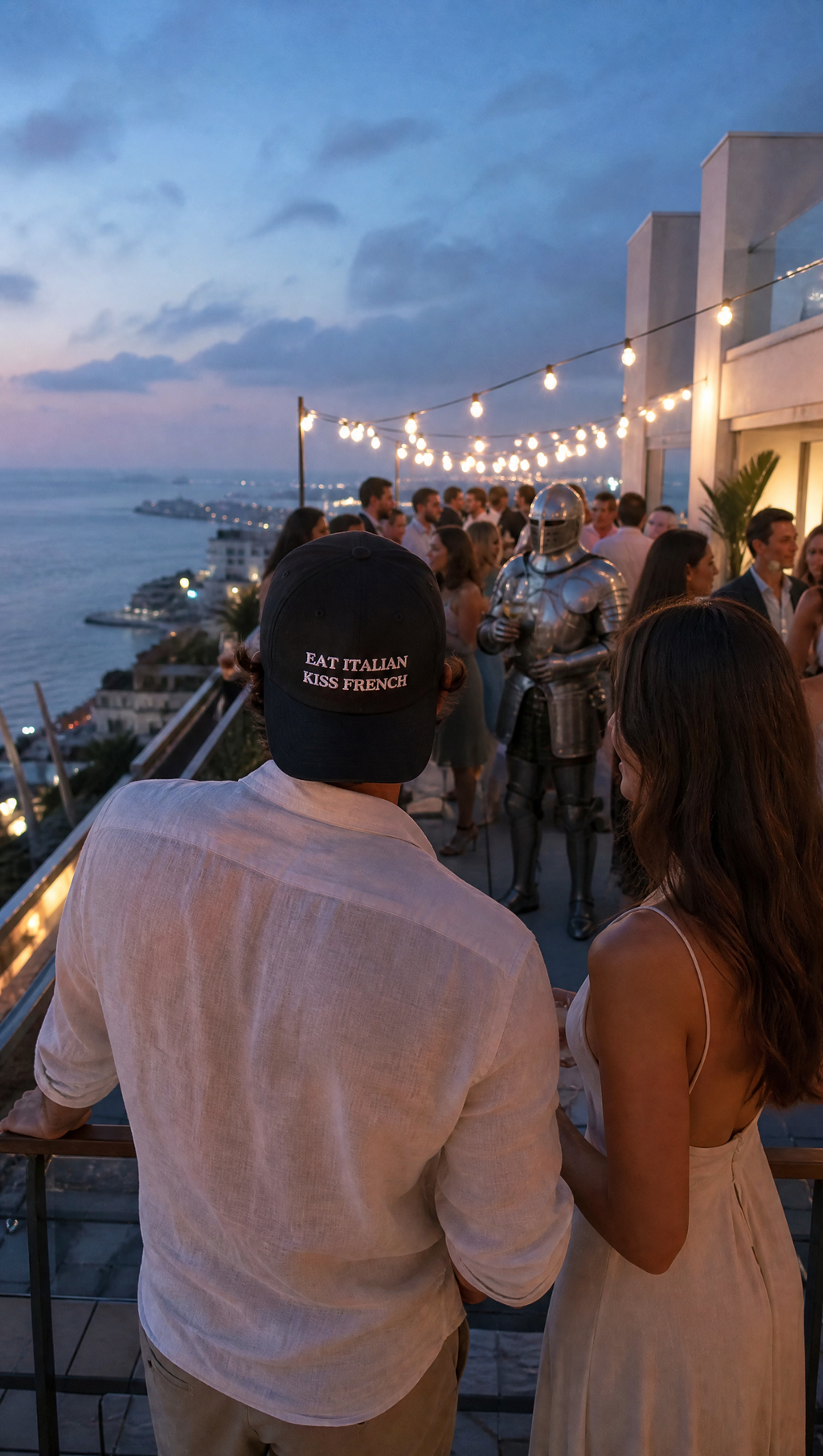 EAT ITALIAN KISS FRENCH CAP